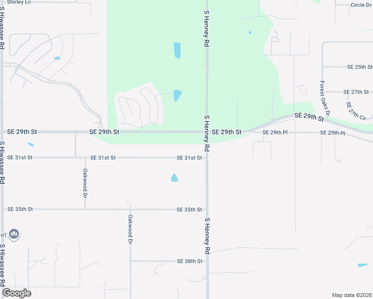 map of restaurants, bars, coffee shops, grocery stores, and more near 3101 Henney Road in Choctaw