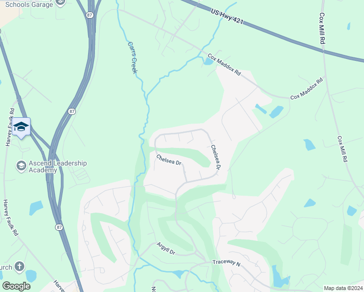 map of restaurants, bars, coffee shops, grocery stores, and more near 710 Essex Court in Sanford