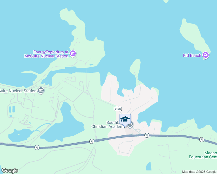 map of restaurants, bars, coffee shops, grocery stores, and more near 16319 Stinson Cove Road in Huntersville