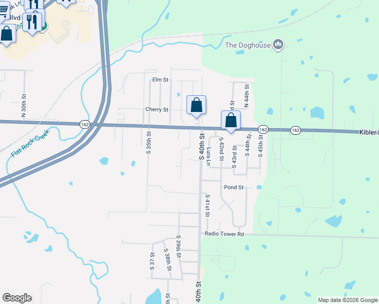map of restaurants, bars, coffee shops, grocery stores, and more near 17 South 39th Street in Van Buren