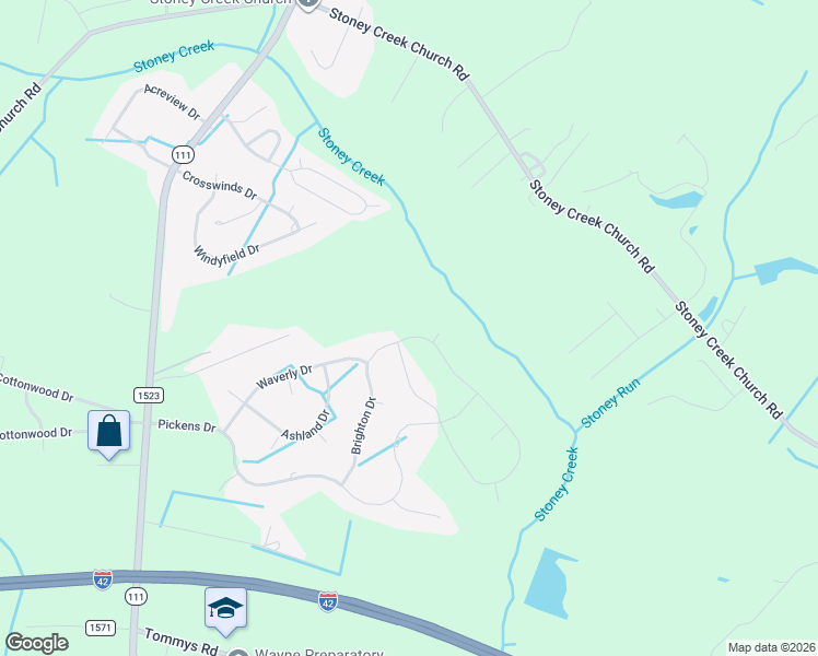 map of restaurants, bars, coffee shops, grocery stores, and more near 200 Perry Farm Lane in Goldsboro