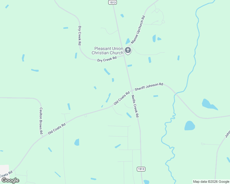 map of restaurants, bars, coffee shops, grocery stores, and more near 120 Whistling Way in Lillington