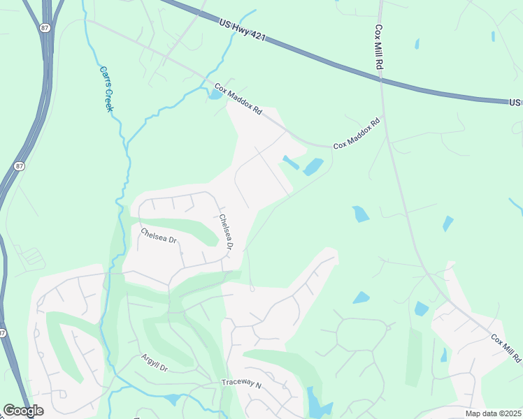 map of restaurants, bars, coffee shops, grocery stores, and more near 822 Cox Maddox Road in Sanford