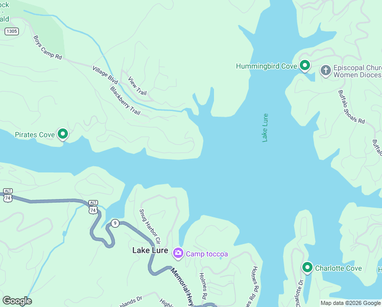 map of restaurants, bars, coffee shops, grocery stores, and more near 344 Burnt Ridge Road in Lake Lure