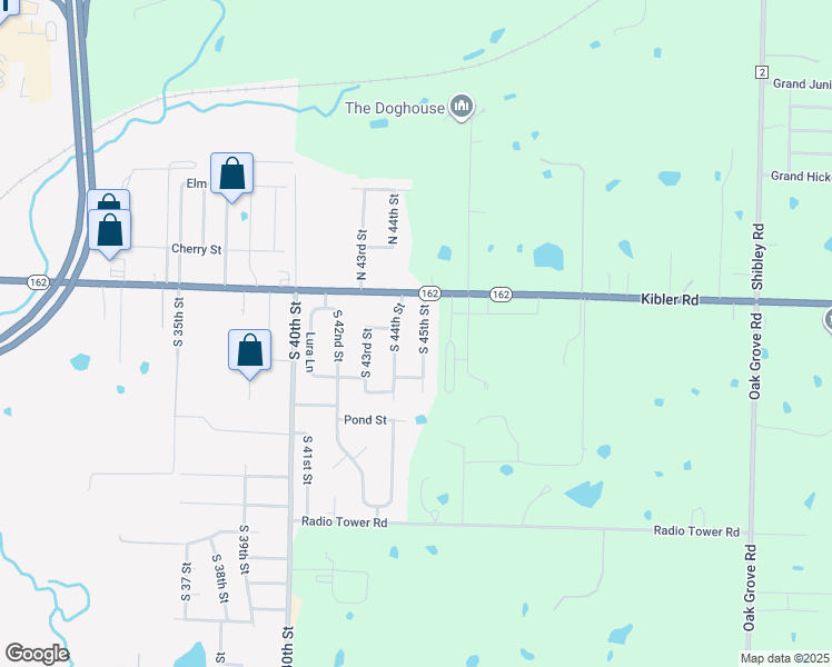 map of restaurants, bars, coffee shops, grocery stores, and more near 12 South 45th Street in Van Buren
