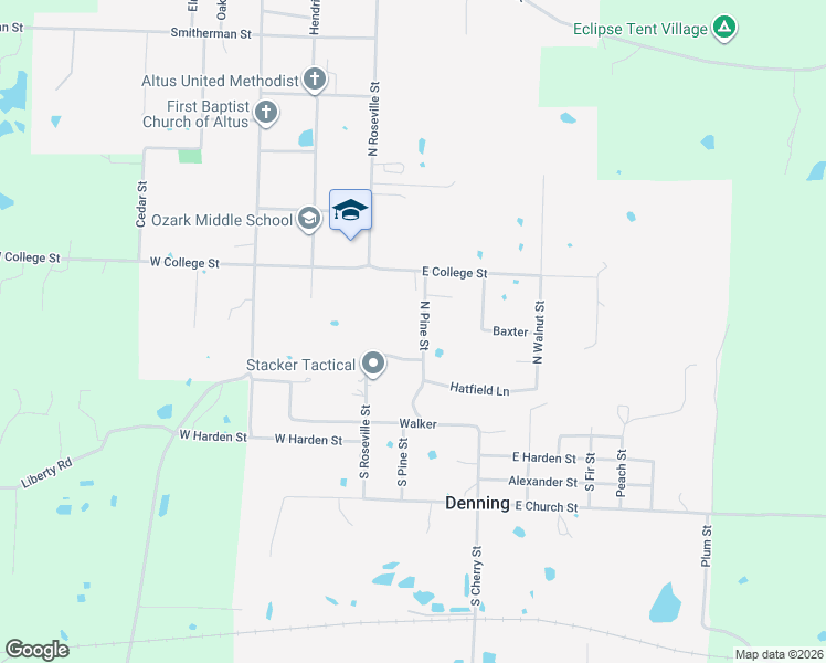 map of restaurants, bars, coffee shops, grocery stores, and more near in Altus