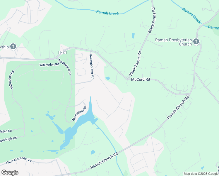 map of restaurants, bars, coffee shops, grocery stores, and more near 13325 Fremington Road in Huntersville
