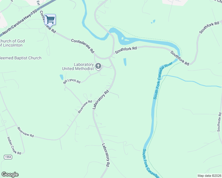 map of restaurants, bars, coffee shops, grocery stores, and more near 2999 Laboratory Road in Lincolnton