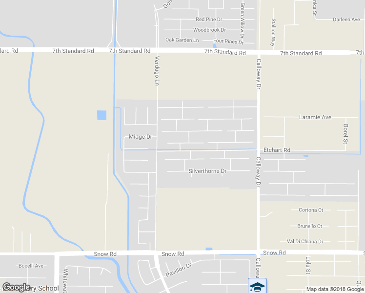 map of restaurants, bars, coffee shops, grocery stores, and more near 10205 Fenwick Island Drive in Bakersfield