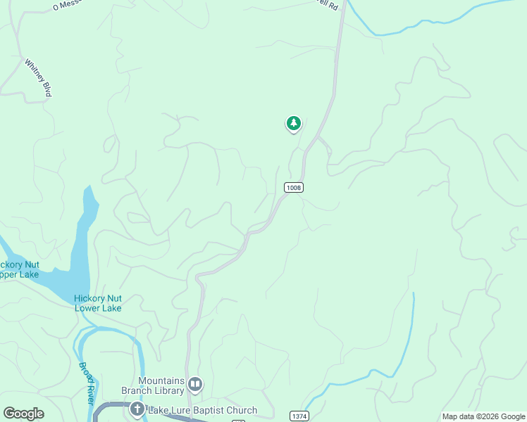 map of restaurants, bars, coffee shops, grocery stores, and more near 161 Starling Road in Lake Lure