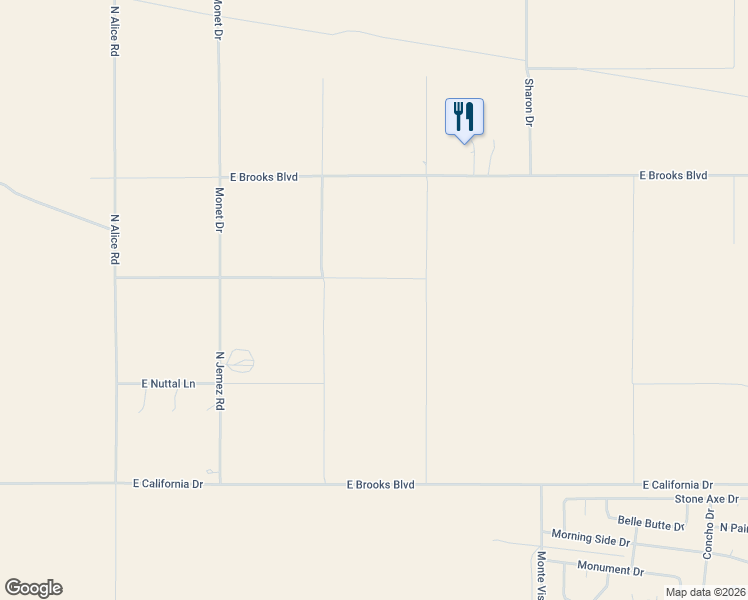 map of restaurants, bars, coffee shops, grocery stores, and more near 6803 East Brooks Boulevard in Kingman