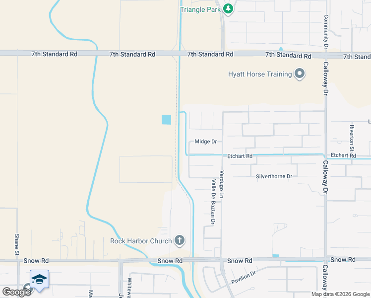 map of restaurants, bars, coffee shops, grocery stores, and more near 8201 Quinto Real Avenue in Bakersfield