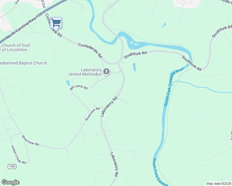 map of restaurants, bars, coffee shops, grocery stores, and more near 2999 Laboratory Road in Lincolnton