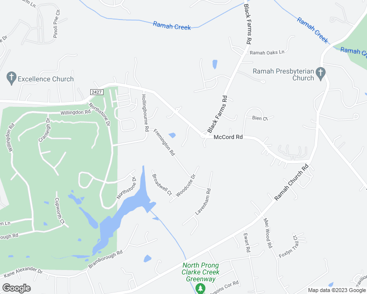 map of restaurants, bars, coffee shops, grocery stores, and more near 13500 McCord Road in Huntersville