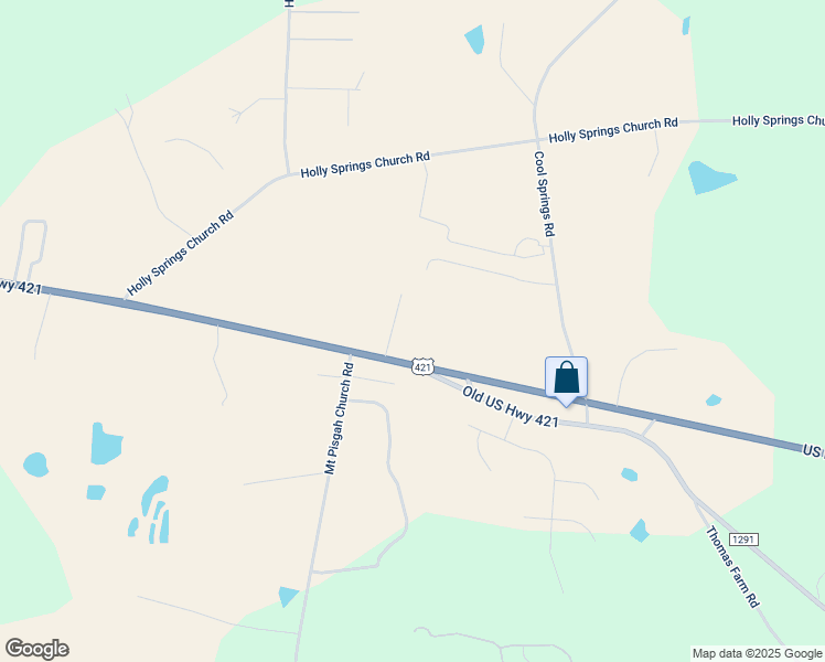 map of restaurants, bars, coffee shops, grocery stores, and more near 11134 U.S. 421 in Broadway