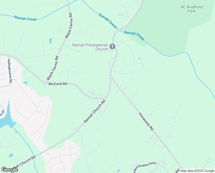 map of restaurants, bars, coffee shops, grocery stores, and more near 14101 Ramah Church Road in Huntersville