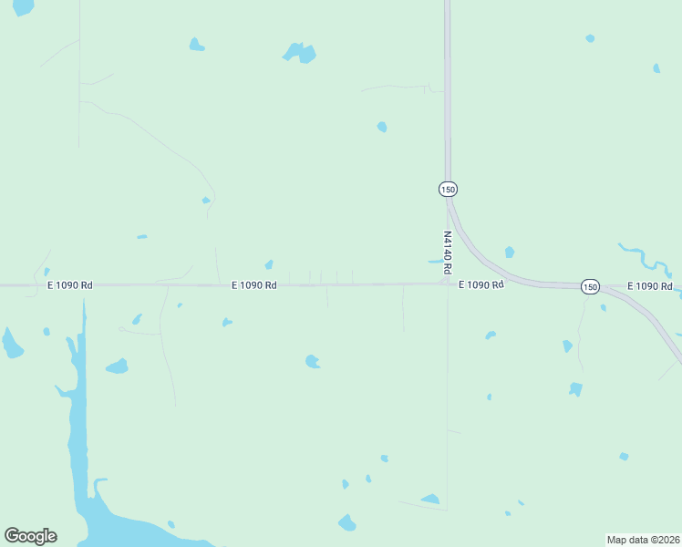 map of restaurants, bars, coffee shops, grocery stores, and more near 413697 East 1090 Road in Checotah