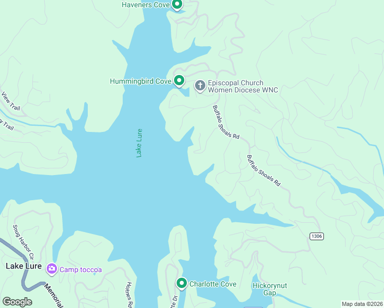 map of restaurants, bars, coffee shops, grocery stores, and more near 211 Deerwood Drive in Lake Lure