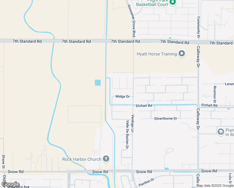 map of restaurants, bars, coffee shops, grocery stores, and more near 10703 Fisichella Lane in Bakersfield
