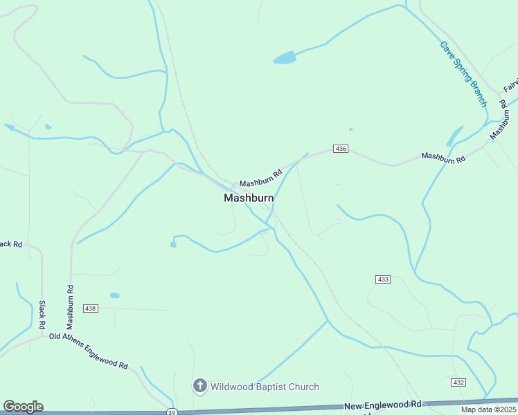 map of restaurants, bars, coffee shops, grocery stores, and more near 334 County Road 436 in Athens