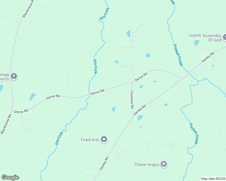 map of restaurants, bars, coffee shops, grocery stores, and more near 607 Dycus Road in Sanford