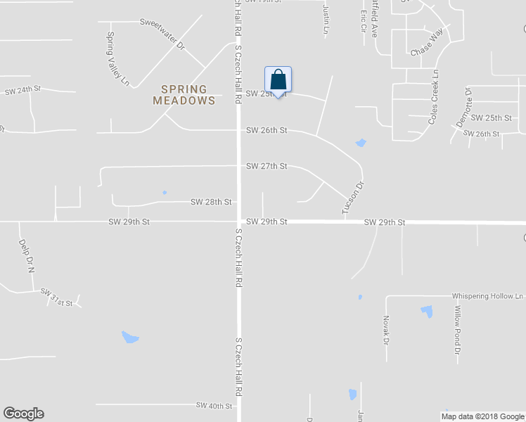 map of restaurants, bars, coffee shops, grocery stores, and more near 2916 Mirage Street in Yukon