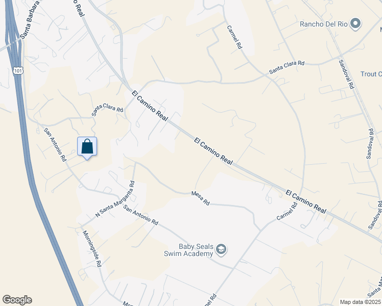 map of restaurants, bars, coffee shops, grocery stores, and more near 13590 El Camino Real in Atascadero