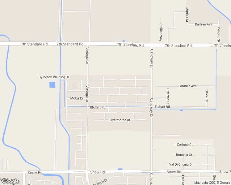 map of restaurants, bars, coffee shops, grocery stores, and more near 10104 Revere Beach Drive in Bakersfield