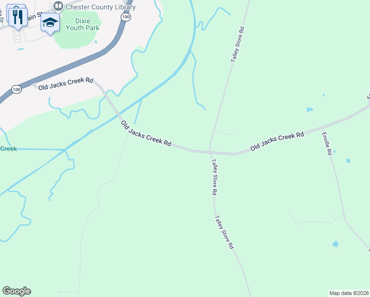 map of restaurants, bars, coffee shops, grocery stores, and more near 1896 Old Jacks Creek Road in Henderson