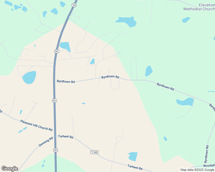 map of restaurants, bars, coffee shops, grocery stores, and more near 1177 Byrdtown Road in Benson