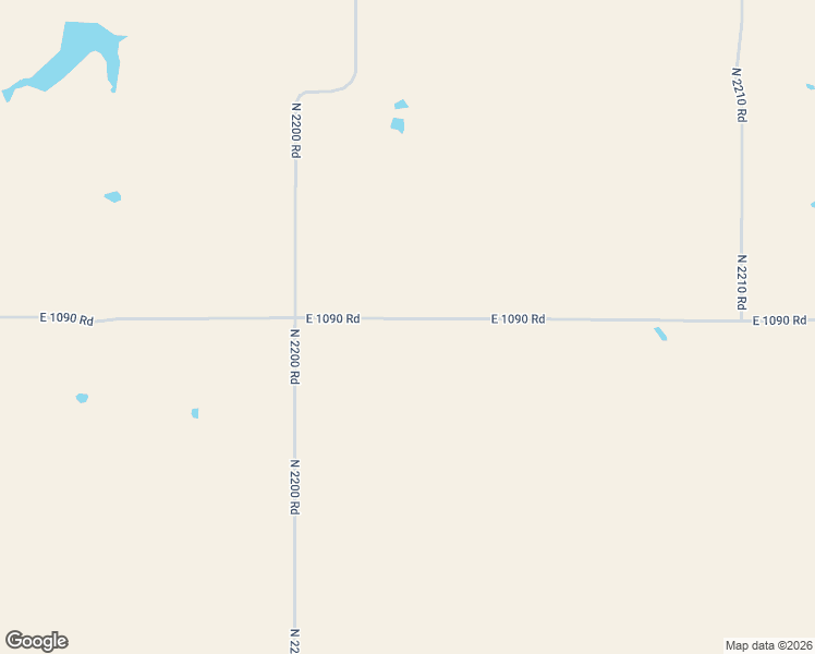 map of restaurants, bars, coffee shops, grocery stores, and more near 22024 East 1090 Road in Bessie