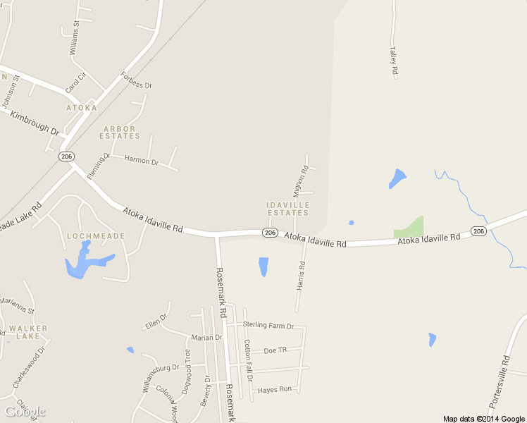 map of restaurants, bars, coffee shops, grocery stores, and more near 73 Philip Cove in Atoka