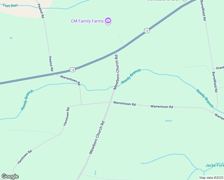 map of restaurants, bars, coffee shops, grocery stores, and more near 326 Mewborn Church Road in Snow Hill