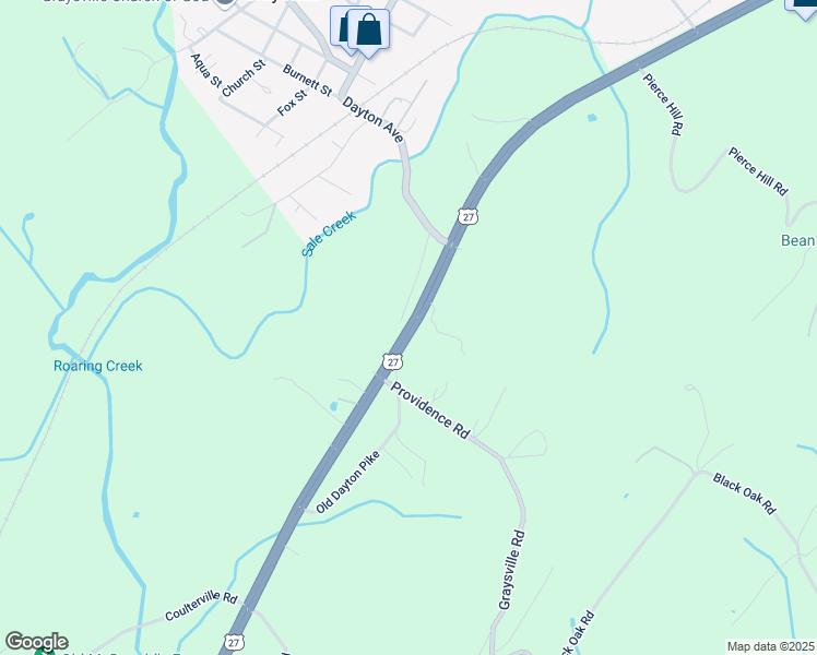 map of restaurants, bars, coffee shops, grocery stores, and more near 697 U.S. 27 in Dayton