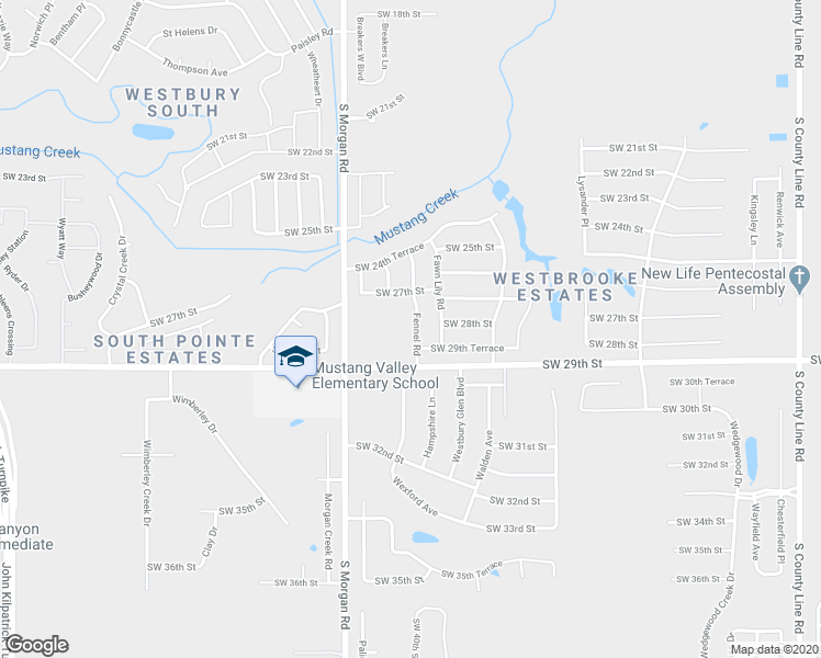 map of restaurants, bars, coffee shops, grocery stores, and more near 2901 Fennel Road in Oklahoma City