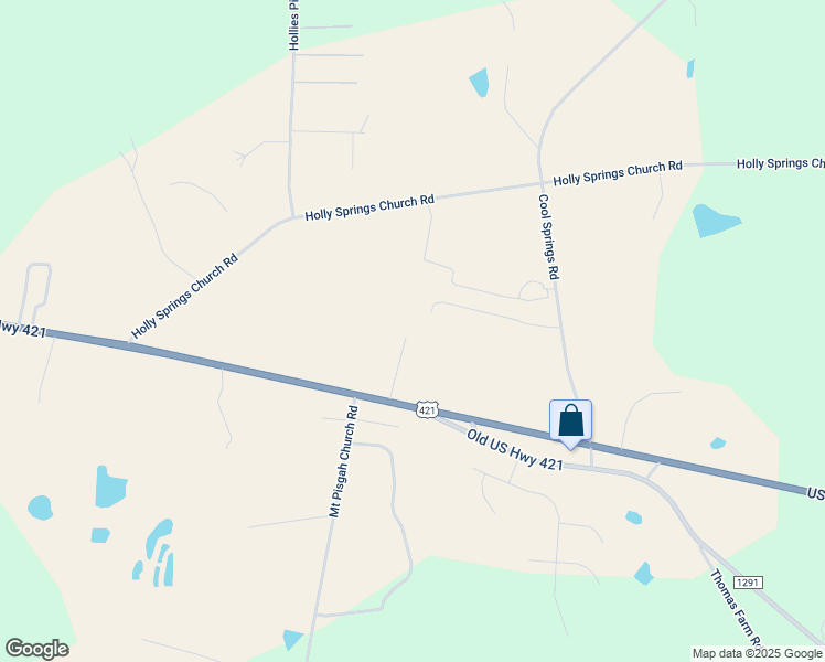 map of restaurants, bars, coffee shops, grocery stores, and more near 11196 U.S. 421 in Broadway