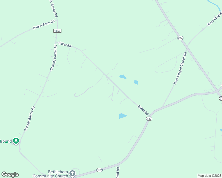 map of restaurants, bars, coffee shops, grocery stores, and more near 6738 Big Oak Trail in Cherryville