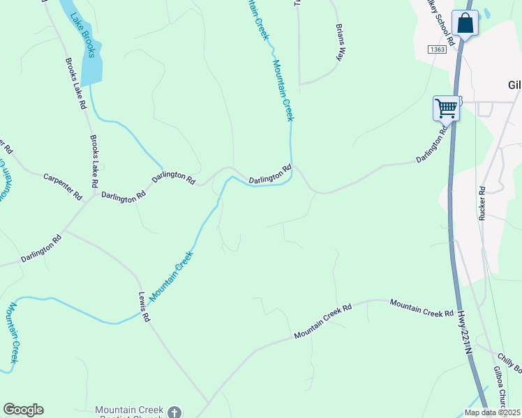 map of restaurants, bars, coffee shops, grocery stores, and more near 206 Forest Ridge Drive in Rutherfordton