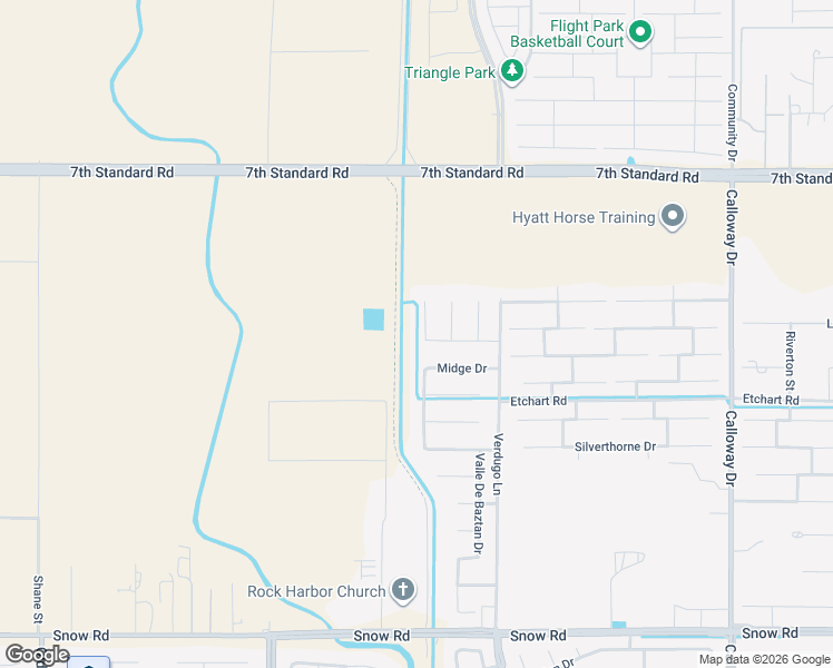 map of restaurants, bars, coffee shops, grocery stores, and more near 8401 Monza Court in Bakersfield