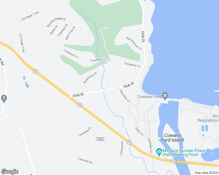 map of restaurants, bars, coffee shops, grocery stores, and more near 510 Cowans Villa Road in Stanley