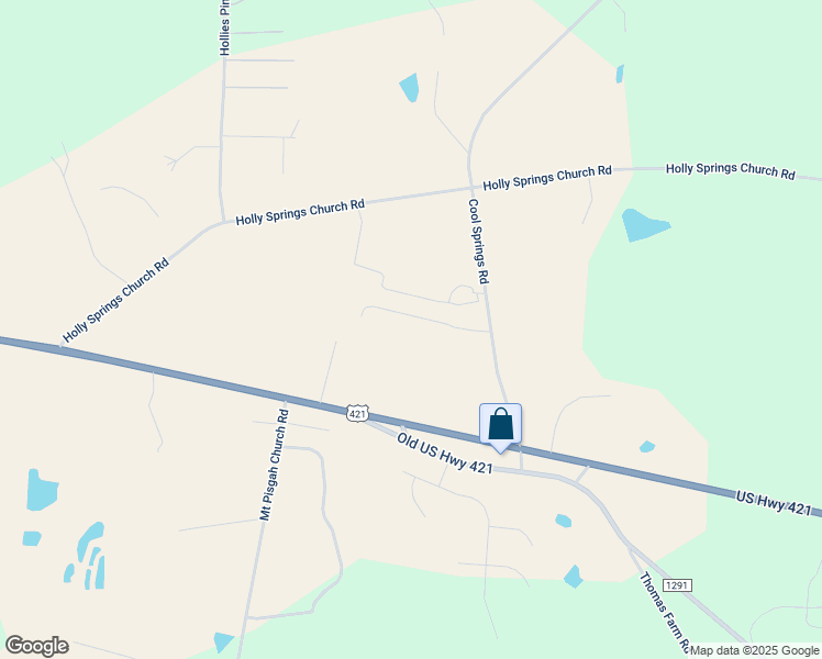 map of restaurants, bars, coffee shops, grocery stores, and more near 11196 U.S. 421 in Broadway