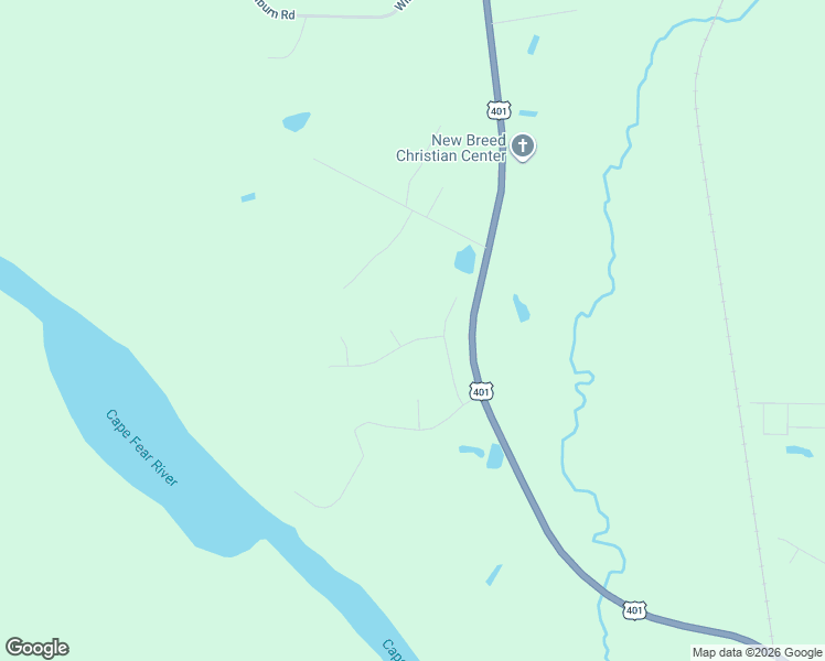 map of restaurants, bars, coffee shops, grocery stores, and more near 73 Simplicity Lane in Lillington