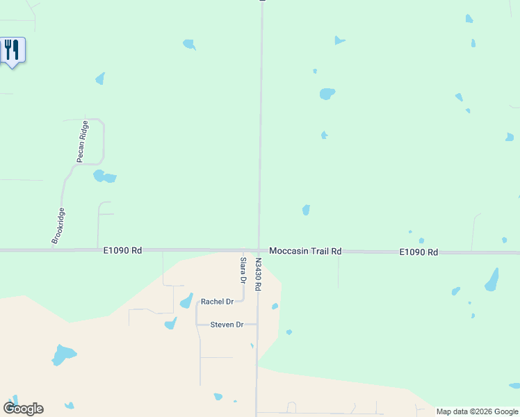 map of restaurants, bars, coffee shops, grocery stores, and more near 9521 Bryan Road in Meeker