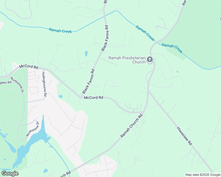 map of restaurants, bars, coffee shops, grocery stores, and more near 13827 McCord Road in Huntersville