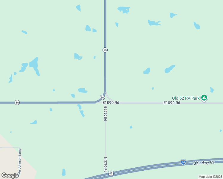 map of restaurants, bars, coffee shops, grocery stores, and more near Oklahoma 56 in Okemah