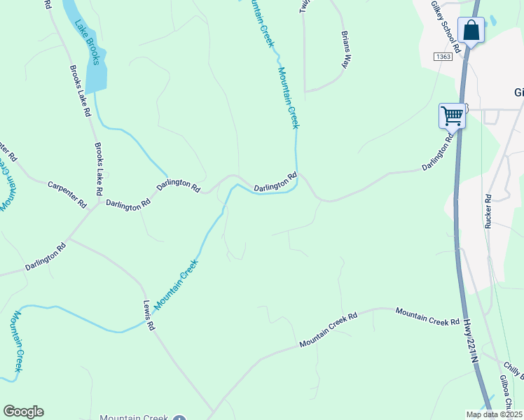 map of restaurants, bars, coffee shops, grocery stores, and more near 206 Forest Ridge Drive in Rutherfordton