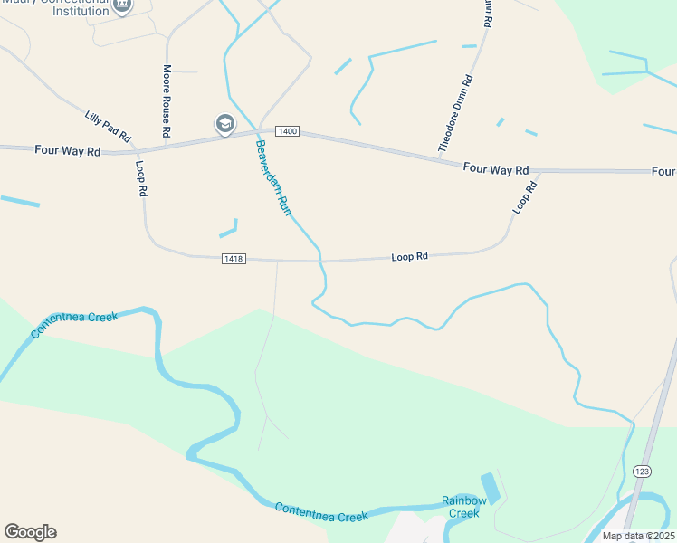 map of restaurants, bars, coffee shops, grocery stores, and more near 750 Loop Road in Hookerton