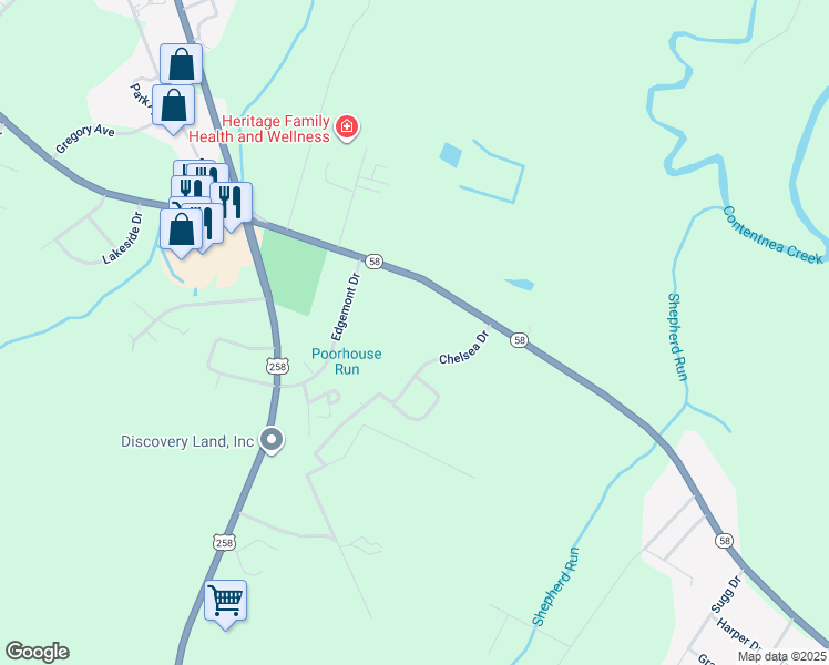 map of restaurants, bars, coffee shops, grocery stores, and more near in Snow Hill