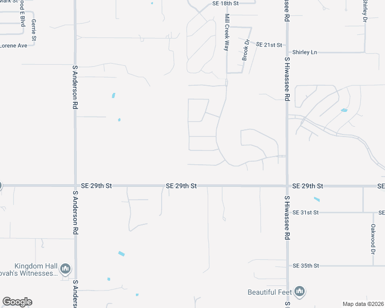 map of restaurants, bars, coffee shops, grocery stores, and more near 12604 Forest Oaks Drive in Choctaw