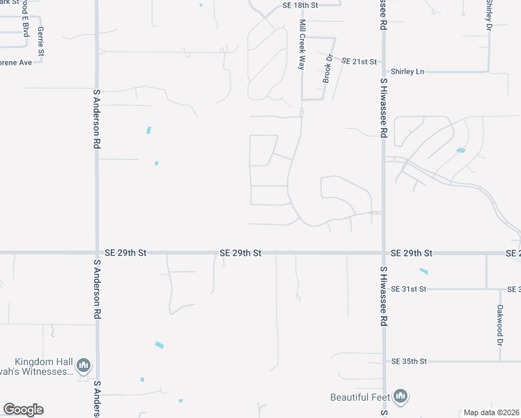 map of restaurants, bars, coffee shops, grocery stores, and more near 12604 Forest Oaks Drive in Choctaw